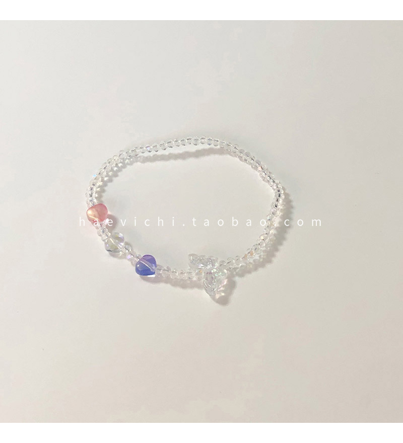 Transparent Color Bracelet. Reservehaevichi the republic of korea   manual   Beading   Retro vintage   butterfly   Bracelet   7403