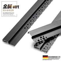 Hemming suspended ceiling closing black edge strip positive corner metal strip putty trimming strip edge strip decorative strip