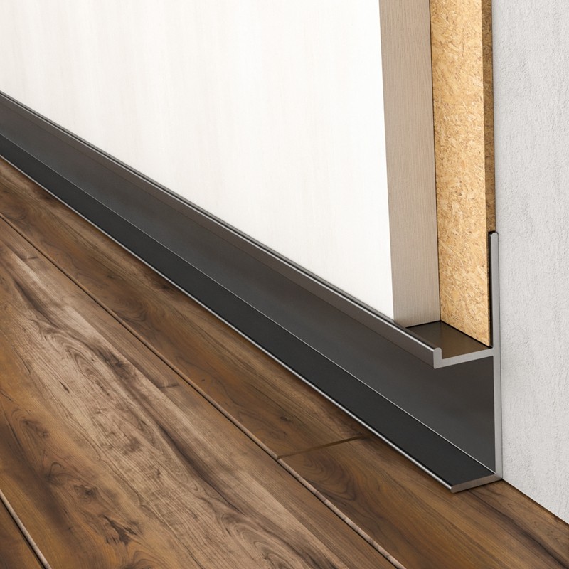 Holding yong closing edge strip invisible aluminum metal skirting board floor line floor line floor corner line floor heating gypsum wall surface patch closure