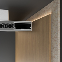 Metal strip putty trimming strip edge banding strip decorative strip edge suspended ceiling closing black edge strip Yang Angle