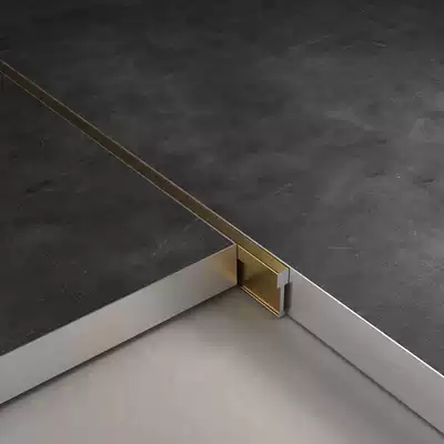 Holding Yong T-shaped aluminum alloy aluminum strip square marble staircase non-slip patching strip decorative bead trim trim beautiful I seam