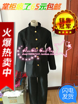 Japan DK men student uniform tunic cosplay universal black tunic A large number of stocks