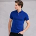 VJC Weijiesi 2019 xuân hè nam mới tay áo thun cotton ngắn tay áo sơ mi nam kinh doanh thời trang giản dị - Polo áo thun có cổ Polo