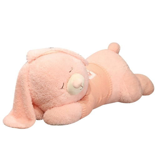 Подушка для сна, розовый плюшевый кролик, большая игрушка, кукла, подарок на день рождения