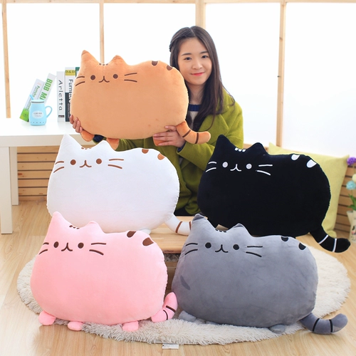Большая подушка, плюшевая игрушка, кукла для обнимания для сна, кот, подарок на день рождения