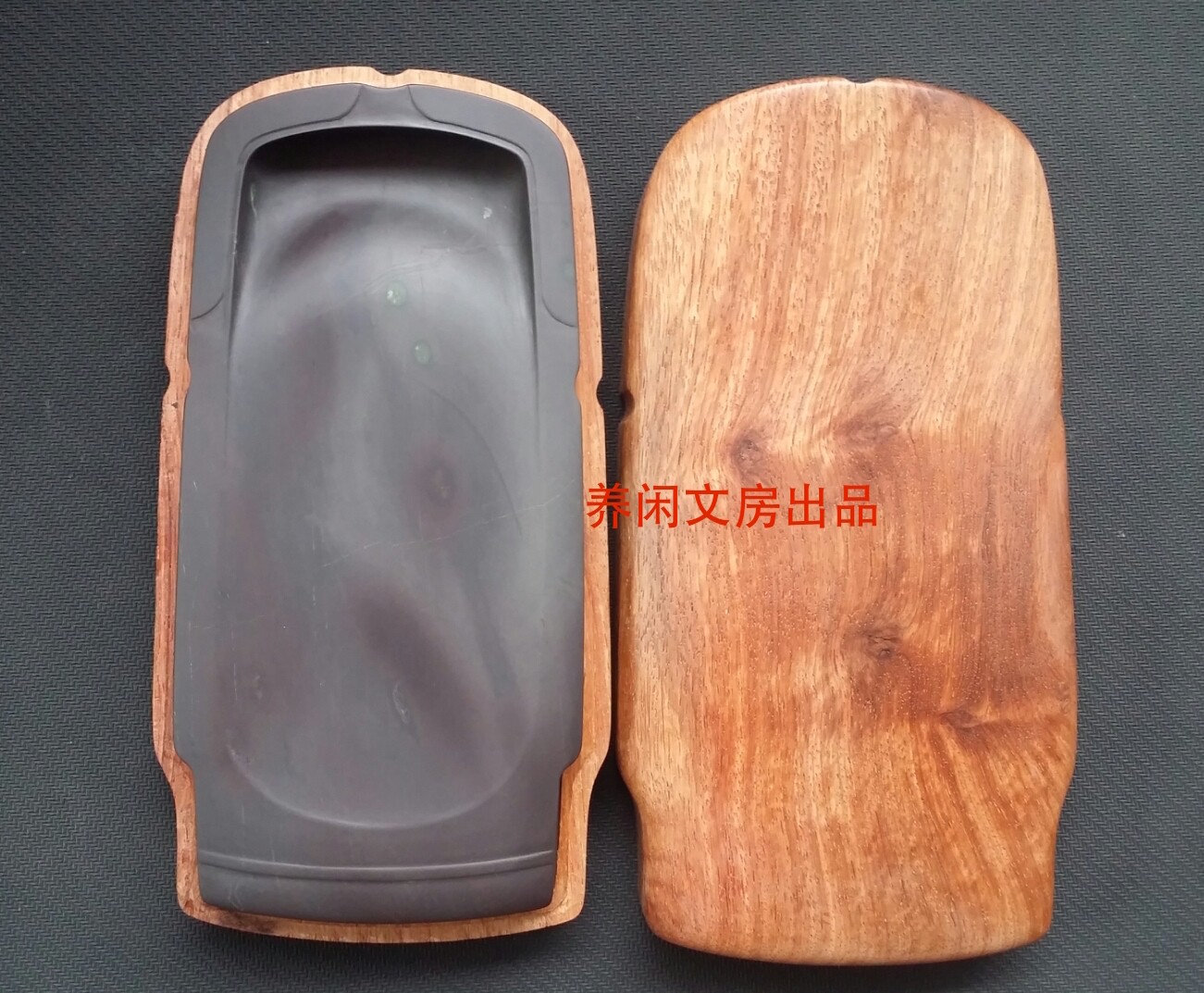 End Ink Stones --- Guangdong Province Intangible Cultural Heritage Transfer Acceptance Man Cheng Eight Works Seven Inch Numb Pit Guqin Ink Stone Ink