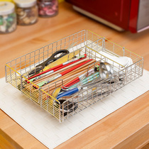 Placed in the sterilized cupboard chopsticks basket 304 stainless steel chopsticks box spoon spoon drain storage box