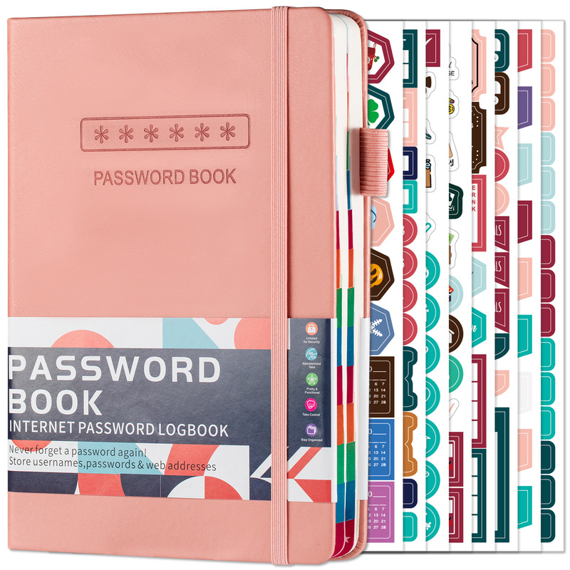 German Craftsmanship Hot-Selling A5 Password Book Website Address Information Record Book Account Password Organization and Storage Notebook German Craftsmanship Hot-Selling A5 Password Book Website Address Information Record Book Account Password Organization and Storage Notebook