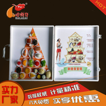 New version of Chinese residents' balanced diet pagoda portable suitcase healthy diet pyramid food model