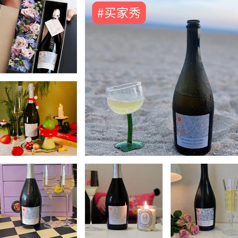 荔枝水蜜桃香！莫斯卡托甜白起泡葡萄酒，少女心捕梦网气泡微醺果酒，你值得拥有！-起泡及香槟葡萄酒-淘宝好物网