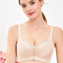 Lace ancient and modern brand summer thin full cup large size bra big chest show small no steel ring gather to collect auxiliary milk underwear