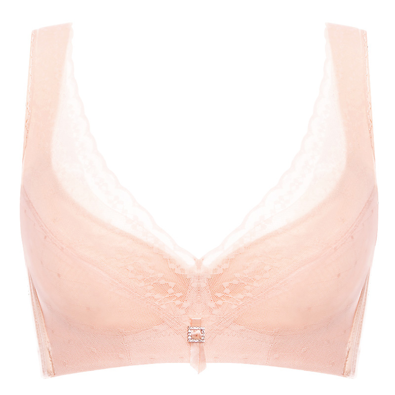 Silk ancient and modern bra ultra-thin beauty lace gathering adjustment type large size fat mm underwear breathable view lady