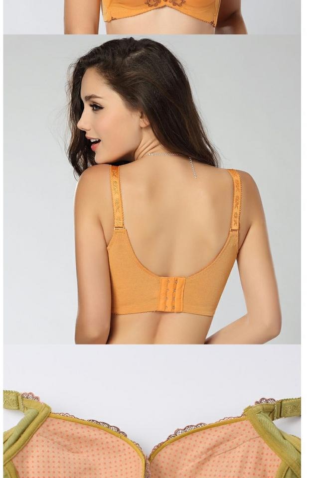 Lụa cổ thu đông và đồ lót gợi cảm ngực nữ kích cỡ ngực dày áo ngực tụ tập để điều chỉnh các loại sữa áo ngực cúp ngang