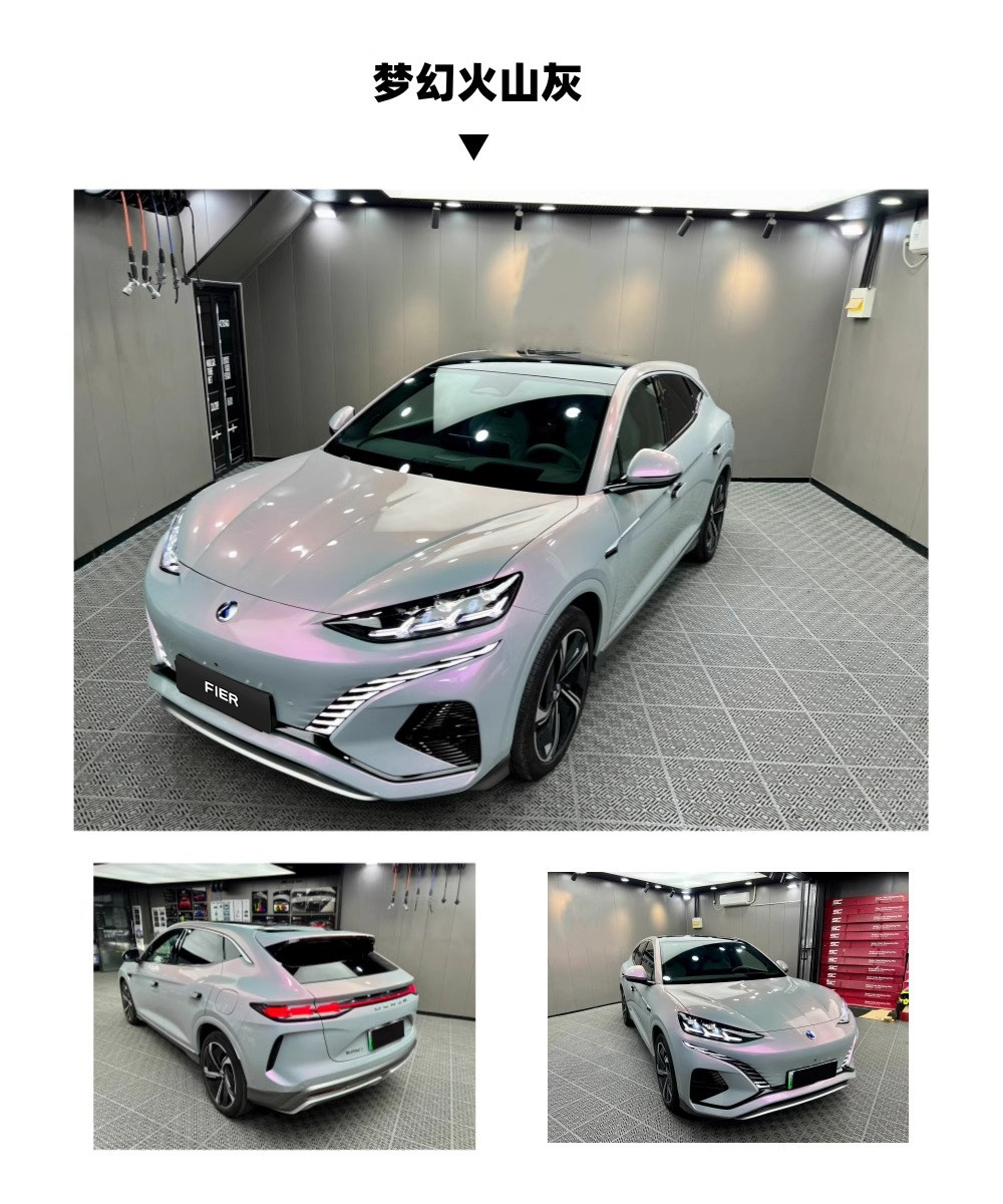Factory wholesale whole roll of casting-grade silver film for car body vinyl wrap, car color change film PET