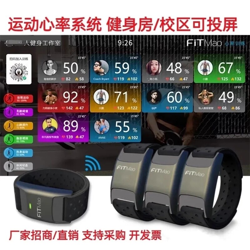 Feimao Fitness Heart Rate System Personal Trainer Student Track and Field Sports Heart Rate Smart Bracelet Real-Time Monitoring Training Feimao Fitness Heart Rate System Personal Trainer Student Track and Field Sports Heart Rate Smart Bracelet Real-Time Monitoring Training