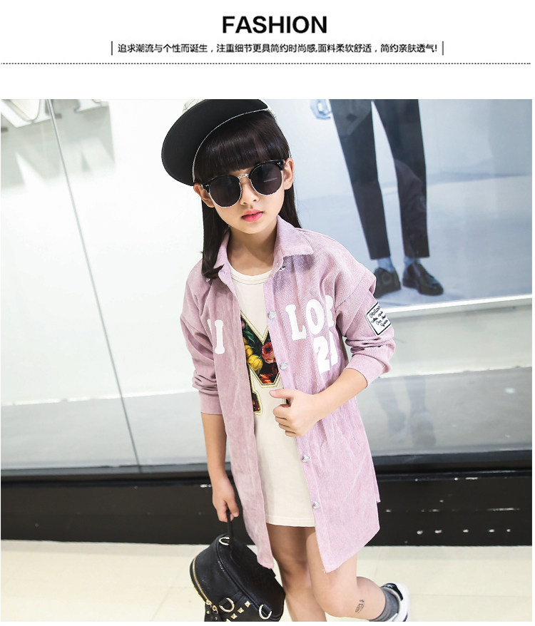 Chemise fille à manche longue en toile - Ref 2085144 Image 19