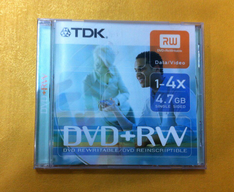 TDK DVD+RW erasable blank burning disc 4.7GB disc 4 speed burning disc single disc Taiwan