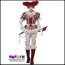 Halloween movie role-playing costume European and American horror thriller movie novel Evil Clown Clown suit