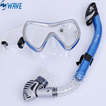 Snorkeling Set Wave Snorkeling Diving Set Diving Goggles Full Dry Snorkel