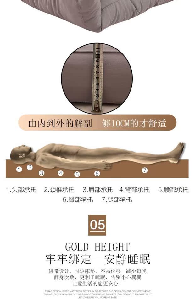 Dày 10cm xuống nệm mùa đông ấm lông nhung nệm khách sạn nệm giường nệm pad nhíp nệm cao su nhân tạo