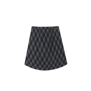 Wang fugui customized versatile diamond pattern woolen skirt with safety pants 10.29