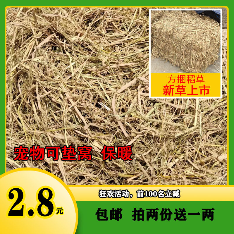 Natural dry straw pet dog chicken bird pad nest warm children's teaching decoration straw paint diatom mud cattle and sheep grass