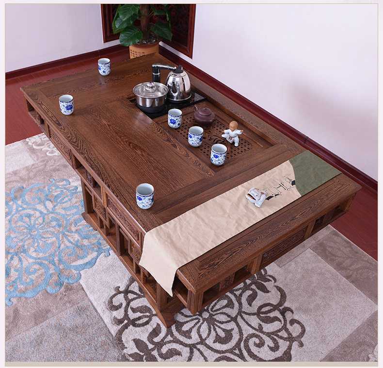 Куриное крыло дерево новое чайное стол 6 -piece set_07.jpg