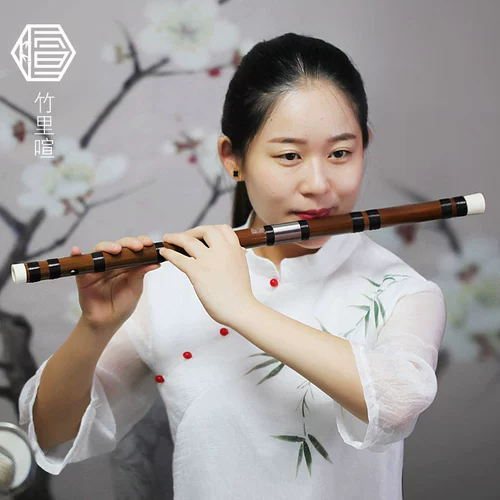 伶吟 Горький бамбуковый флейта инструмент C корректирует профессиональную производительность флейта Heng, одна секция, первая обучение медь, медь F корректирует высокий уровень бесплатной пост женщины
