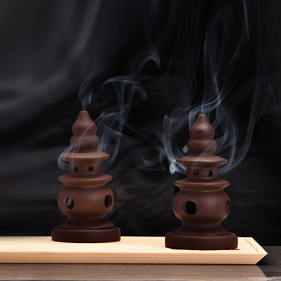 WEIS Incense Insert Original Hangzhou West Lake Three Pool Yinyue Purple Sand Aroma Incense Burner Incense Holder 3 Pagoda Incense