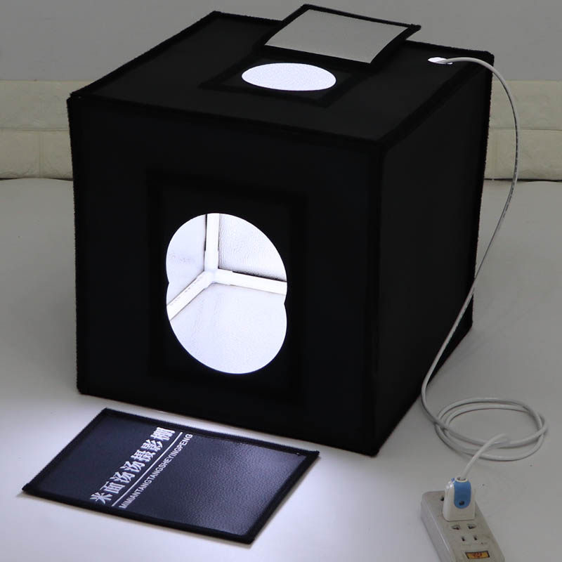 Small studio 40CM mini soft light box photo box photo box set light props pigeon racing pigeon light box