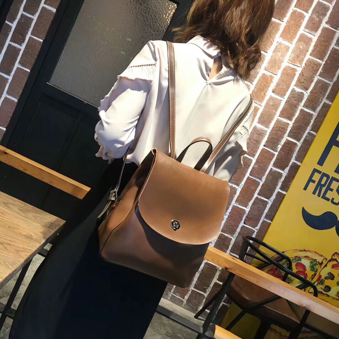 VELADA new large-capacity multi-compartment backpack multi-functional leather school bag travel bag female bag