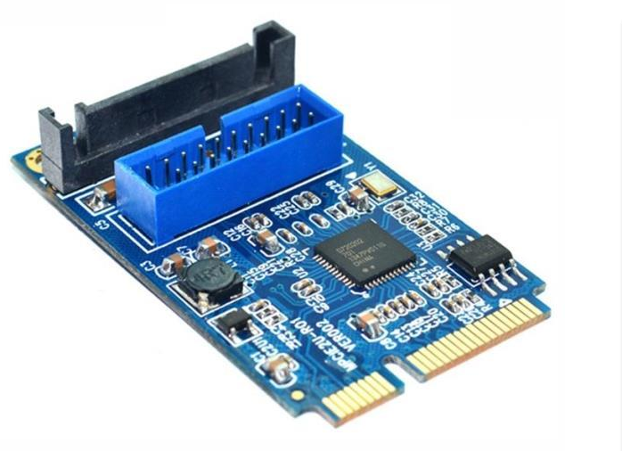 MINI PCI-E to USB3 0 adapter card MINI PCIE to 20PIN 19-pin USB3 0 expansion card