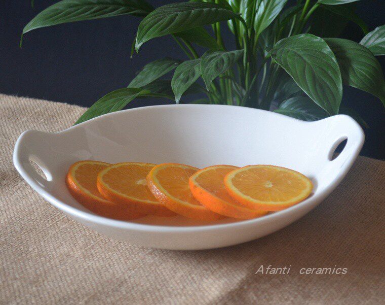 Foreign trade Original single tail stock New bone porcelain 8 inch with lid Double ear soup pot Home Personality Vegetable Dish Soup Basin Alcoholic Stove Saucepan 