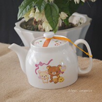 Foreign trade original single tail new bone china 500ml filter teapot Cold Water household oil pot sauce vinegar bottle clear warehouse