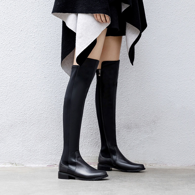 Classic over-the-knee boots ~ thick heel boots for women over the knee