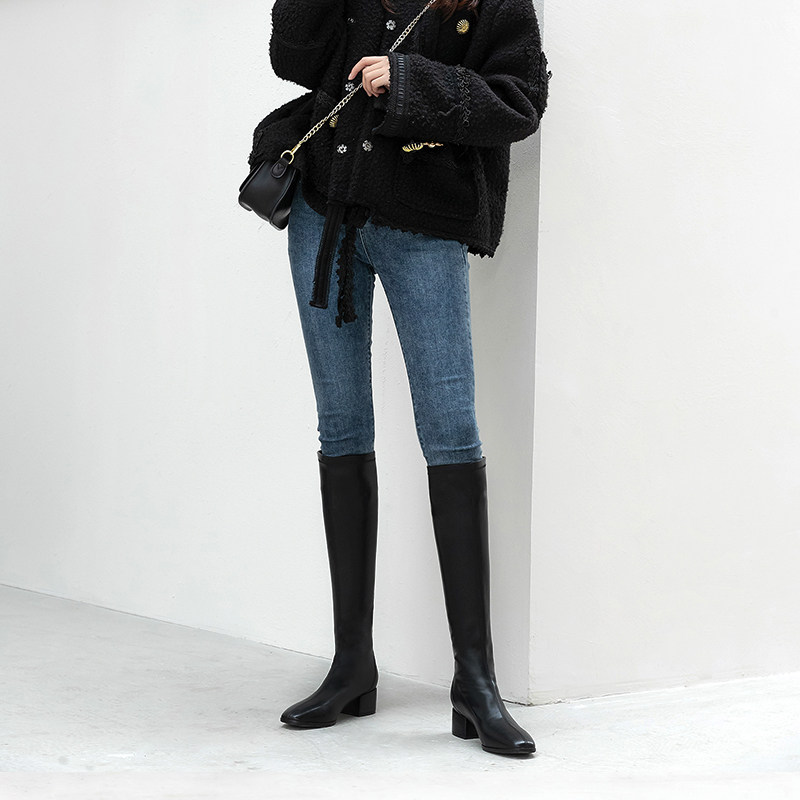 Trimming Artificial~ No dropping drum beneath knee~sticking legs boots, cycling boots~