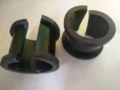 Bulk cement tank auto parts ash pipe protective sleeve rubber pipe protection rubber ring plastic pad gray pipe rubber sleeve friction-free