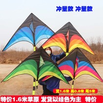  Weifang factory direct sales large and small grassland kite wholesale long tail triangle reinforcement easy to fly children adults