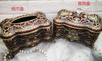 Russian tin princess jewelry box tissue box wedding jewelry box bar KTV toilet paper drawer jewelry box