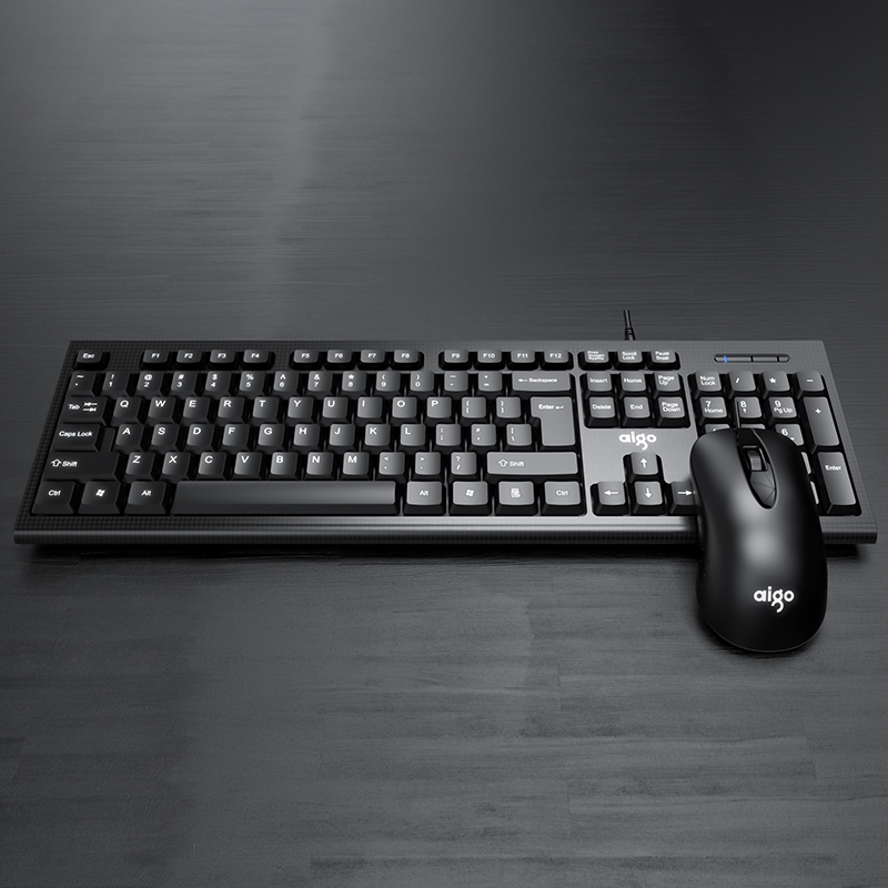 Patriots WQ1608 Wired Business Office Keyboard Slimy Group Anti-Aqueous Notebook Desktop Key Rat Sleeve