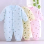 Babyiesies mùa thu và mùa đông cotton của phụ nữ ấm áp romper dài tay mùa đông nam quần áo trẻ em quần áo mùa thu quần áo trẻ sơ sinh bodysuit bé trai 0-24 tháng