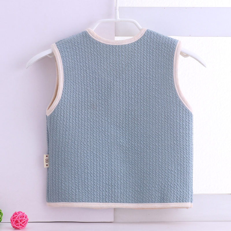 Bé quần áo trẻ em cộng với nhung trai nút cardigan vest trẻ sơ sinh quần áo trẻ em áo khoác phim hoạt hình trẻ em vest