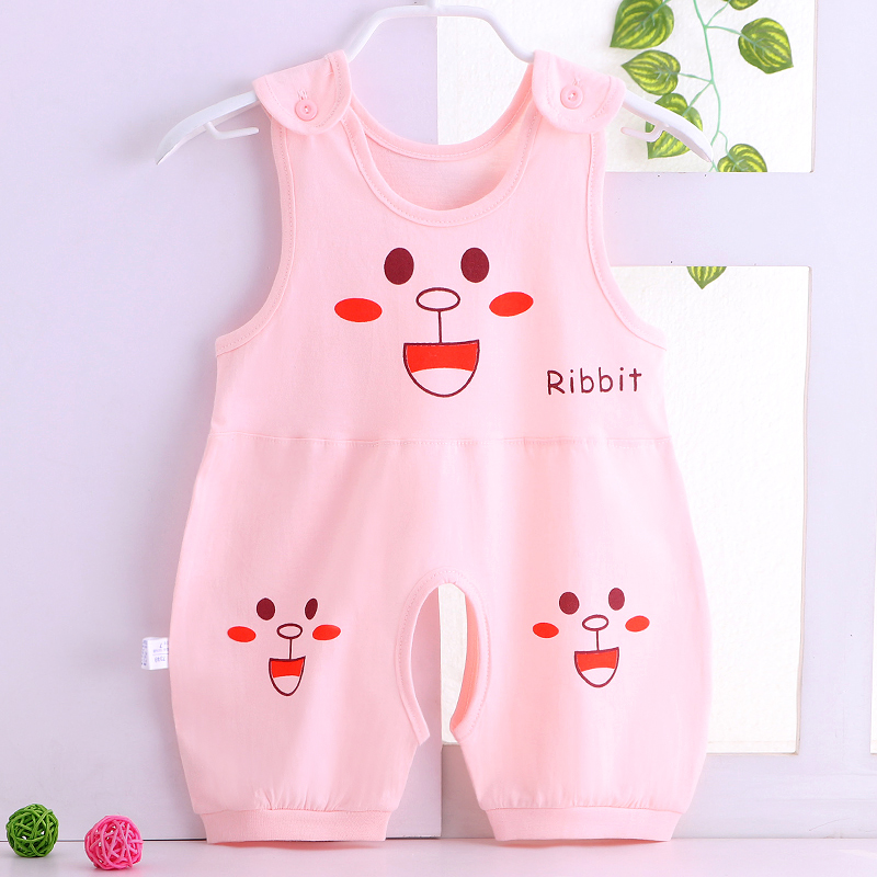 Quần áo mùa hè, quần áo mỏng, quần áo trẻ sơ sinh, onesies em bé, bông không tay, romper phim hoạt hình, bộ đồ ngủ, nam giới và phụ nữ, em bé