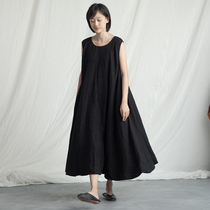 No good see the city original design dress female A child skirt thin high black loose and wild