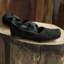 No good to see the city of Italy imported first layer cowhide exquisite light leather sole ballet shoes