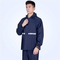 Adult male outdoor motorcycle raincoat rain pants set plus x thick waterproof single riding car electric car body rain