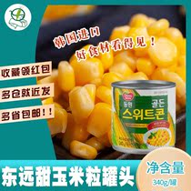 1 can of Korean imported food Dongyuan gold sweet corn kernels canned 340g cans ready-to-eat pizza salad