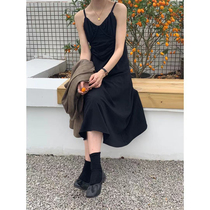 The smallest sea homemade Korean version of a harness with a dress and a womans spring and a long style of skirt in the bottom of the bottom