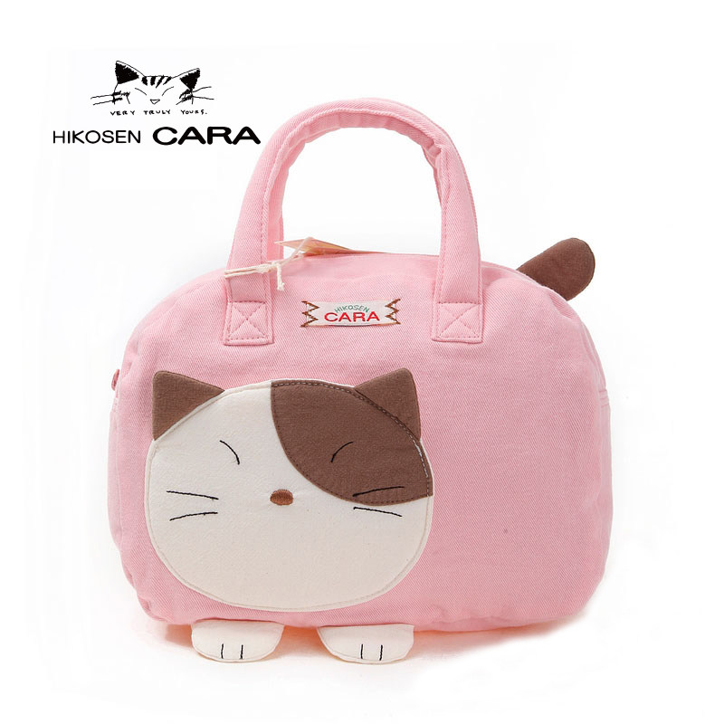 Carla cat iPadMini original fashion cute mini canvas pouch women's hand-held hand-carried small bag