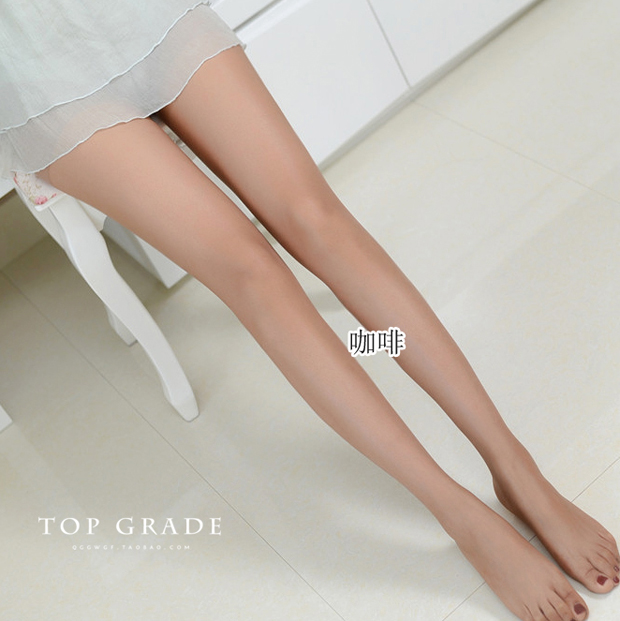 Mùa hè 0D siêu mỏng tính thấm khí đầy đủ trong suốt vớ lụa vô hình chặt chẽ skinny pantyhose 4